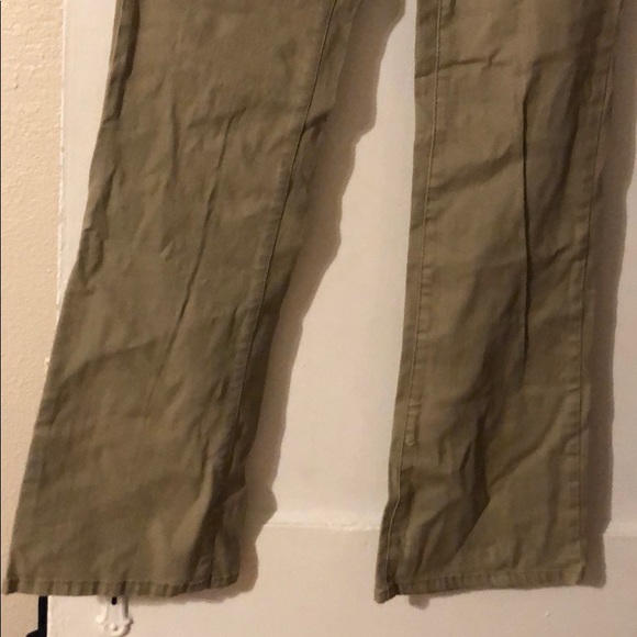 Khaki flared work pants - Picture 3 of 3